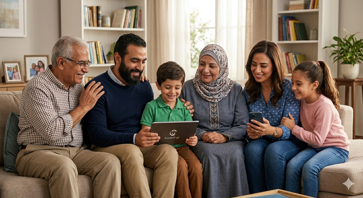 وليّ أمر يتابع تقدُّم ابنه
